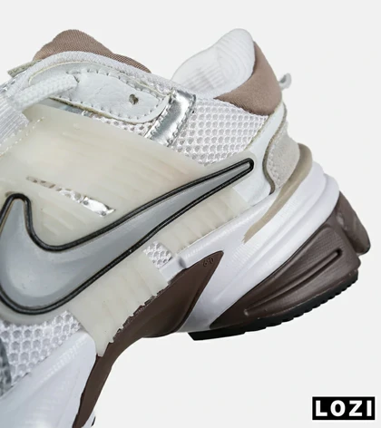 کفش کتانی مردانه و زنانه سفید طوسی قهوه ای Nike cushlon مدل 6273