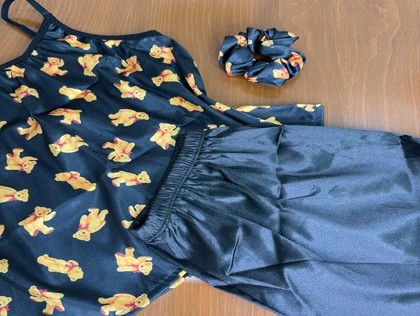 ست تاپ و شلوارک طرح تدی 060