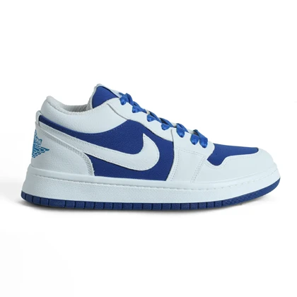 کتانی زنانه نایک مدل Air Jordan آبی سفید _ کد 3793