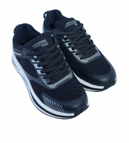 کفش اسپرت و روزمره مردانه برند اسکچرز Skechers مدل مانستر مشکی سفید کد 380