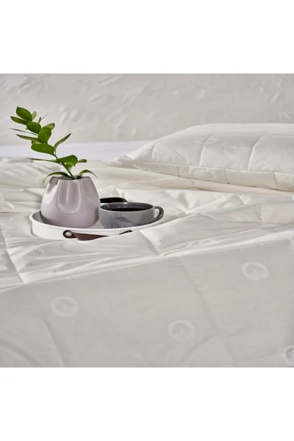 لحاف یک نفره Taç مدل Cottonsoft پنبه - سفید