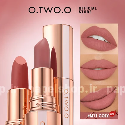 رژلب جامد M16 طرح مسی برند او تو او o'two o