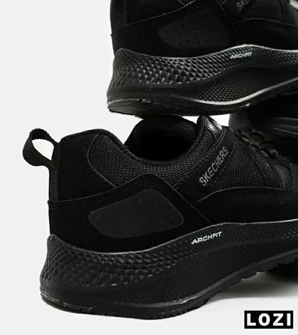 کفش کتانی طبی زنانه و مردانه مشکی SKECHERS archfit v02