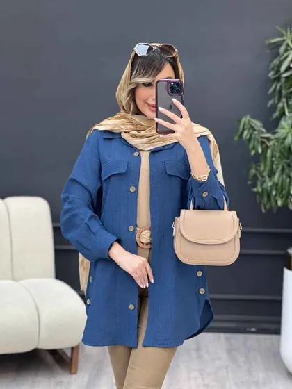 مانتو بغل سه دکمه آیلار