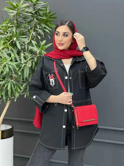 مانتو داکرون دوخت دار میکی موس
