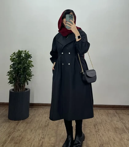 بارانی بلند ضد آب سمن