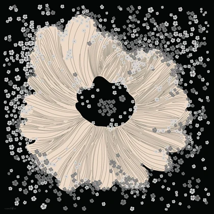 روسری ابریشم توییل شکوفه