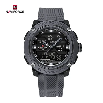 ساعت مچی اسپرت نیوی فورس مدل NF7114 رنگ خاکستری تیره (Gunmetal)