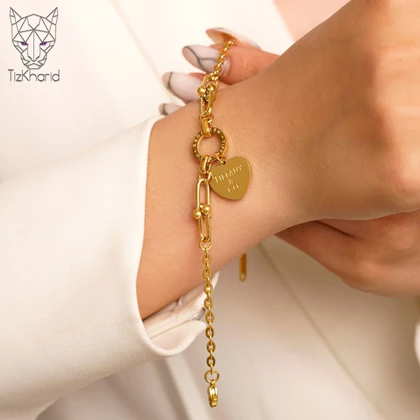 دستبند طرح قلب تیفانی