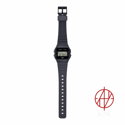 ساعت مچی دیجیتال کاسیو Casio مدل F91WB-8ADF اورجینال با تم مشکی و طلایی مینیمال