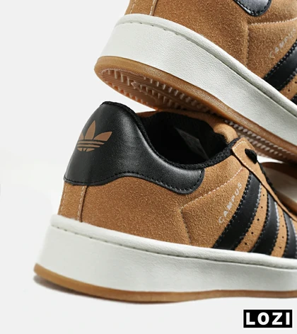 کفش کتانی مردانه و زنانه قهوه ای مشکی ADIDAS Campus مدل 6484