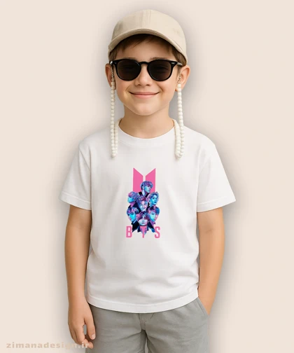 تیشرت بچگانه طرح بی تی اس کد 935