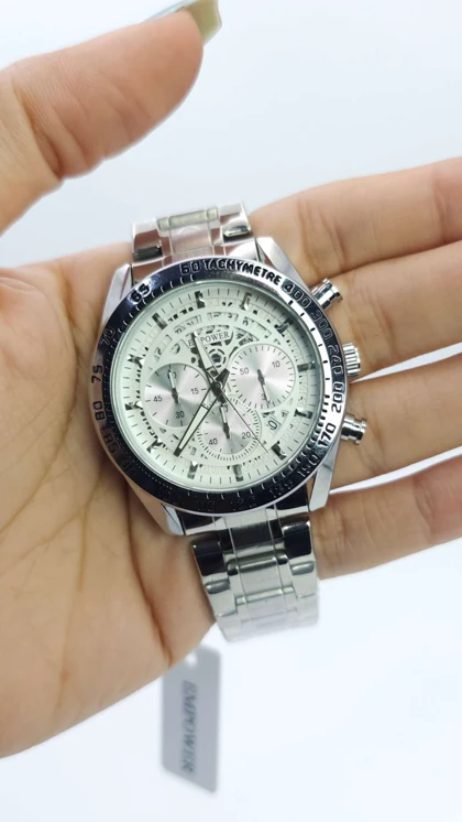 ساعت مچی مردانه امپاور Empower با سه موتور فعال کرنوگراف و تمام استیل