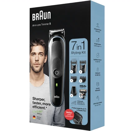 ماشین اصلاح سر و صورت براون Braun مدل MGK5345 با کیت 7 کاره