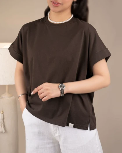 تیشرت کراپ گلشید کد 28772