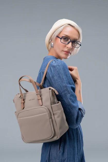 کیف دستی زنانه چرم مصنوعی دسته دار دیوید جونز DAVIDJONES