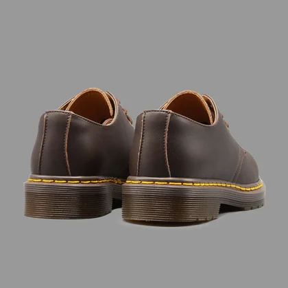 کفش دکتر مارتینز 1461 کریزی هورس آکسفورد قهوه ای Dr.Martens 1461 Crazy Horse Oxford Brown