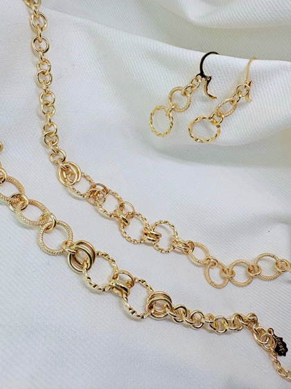 سرویس کامل برند شین مدل «حلقه‌های خورشید» | بافت شنی درخشان با گارانتی 1 ساله