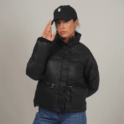 کاپشن جیب زیپ‌دار