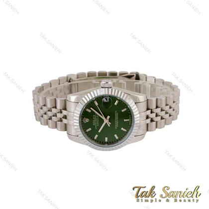 ساعت رولکس زنانه مدیوم استیل صفحه سبز Rolex-5023-M-L