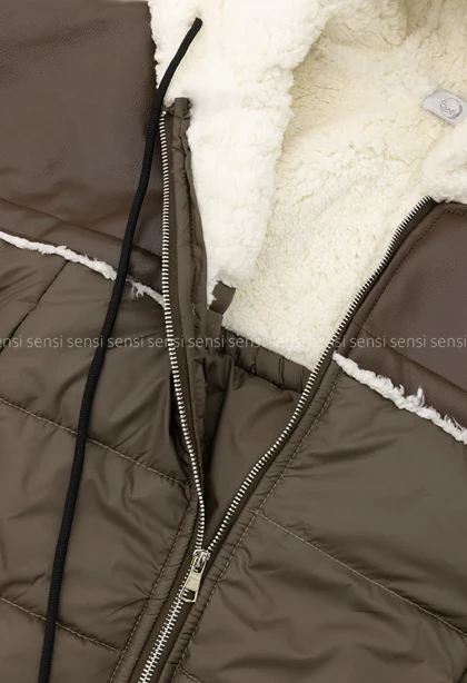 کاپشن بوفالو تدی تیکه دوزی کد1005193