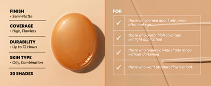 کوشن نارنجی تیر تیر TIRTIR Mask Fit AI Filter Cushion وزن 18 گرم