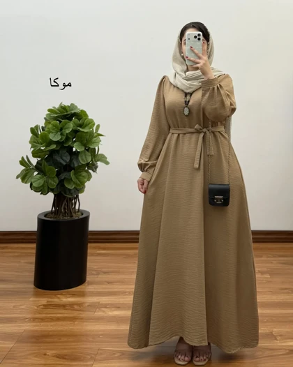 پیراهن مانتویی بلند شانتون مدل ستاره
