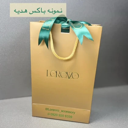 ست هدیه مردانه کراوات و دستمال جیب لورنزو کد 7106