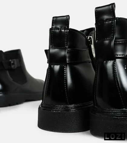 بوت مردانه چرمی مشکی ZARA مدل 5912