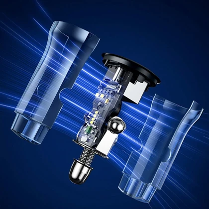 شارژر فندکی یوسامز USAMS مدل CC164 توان 30 وات دو پورت