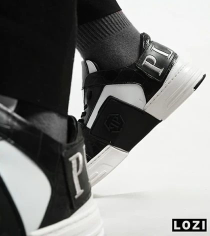 کفش اسنیکرزمشکی سفید PHILIPP PLEIN