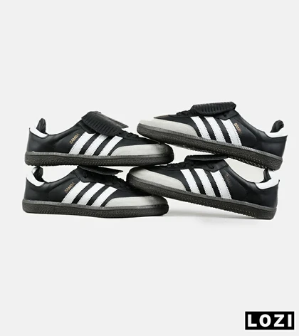 کفش کتانی مردانه و زنانه مشکی سفید ADIDAS Samba LT