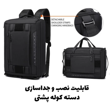 کیف اداری کوله پشتی لپ تاپ اورجینال اوزوکو OZUKO 9749