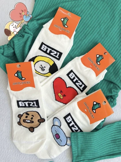جوراب بی تی اس (bt21 ) ARON SOCKS