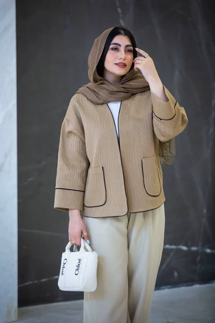 کت ژاکارد مغزی دوزی