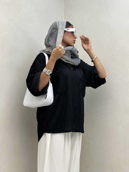 شومیز بامبو 2 جیب