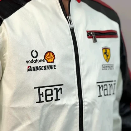 کاپشن چرم موتور سواری فراری 138