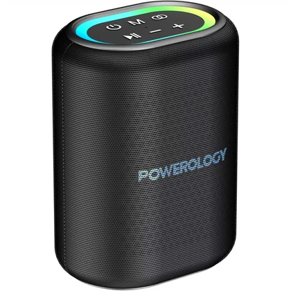 اسپیکر بلوتوثی شارژی قابل حمل 25 وات پاورولوژی Powerology PWLAU011 با نور RGB