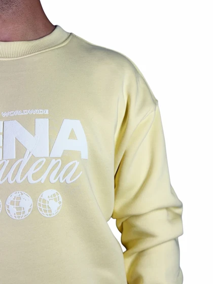 دورس مردانه زنانه ست سه نخ مدل nena رنگ لیمویی کد 000344