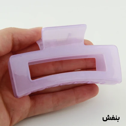 کلیپس دخترانه مدل مستطیل ساده دو رنگ