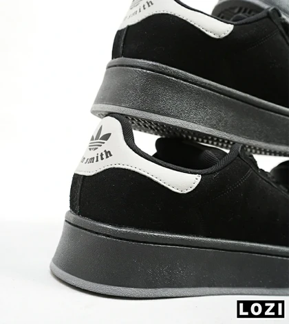 کفش کتانی مردانه مشکی طوسی ADIDAS stan smith