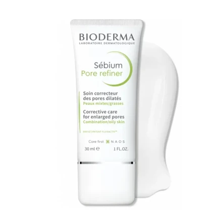 کرم کوچک‌کننده منافذ صورت بایودرما مدل Pore Refiner مناسب انواع پوست حجم 30 میلی‌لیتر