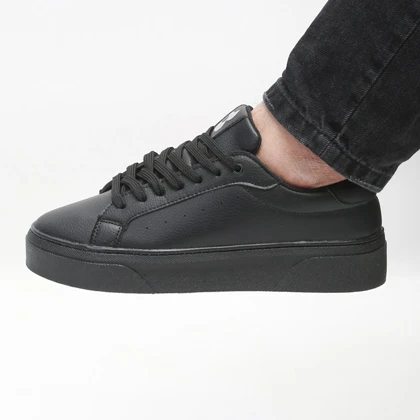 کفش و کتانی روزمره و راحتی مردانه مدل برشکا BERESHKA رنگ مشکی کد 41246