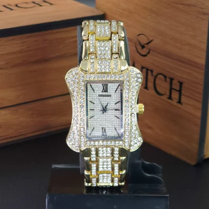 ساعت مچی مردانه و زنانه گریلی فول نگین Grealy با موتور کوارتز