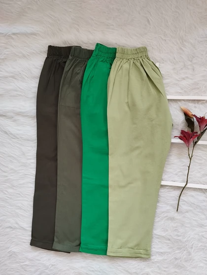 شلوار مام لینن دمپا پاکتی زنانه کد 403060