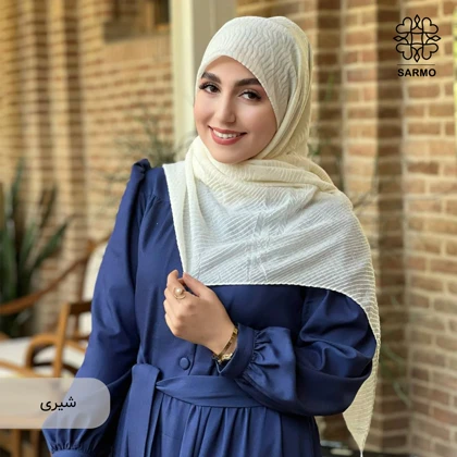 روسری نخ پلیسه اکلیل