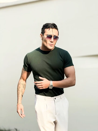 تیشرت فیت شرت سبز لجنی