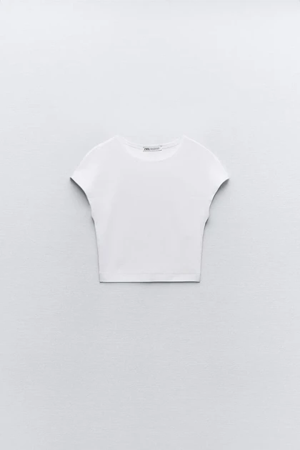 کراپ تاپ نخی Zara Cap Sleeve335