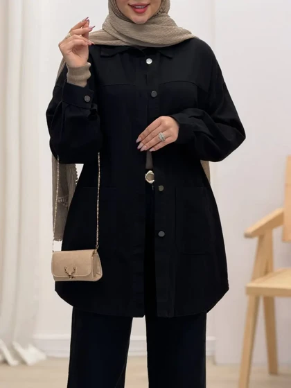 3379-مانتو کتان مرداس