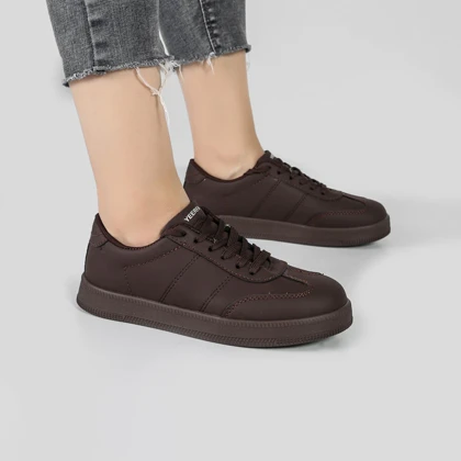 کفش و کتانی ونس راحتی زنانه و دخترانه مدل YEERFA رنگ قهوه ای کد M970